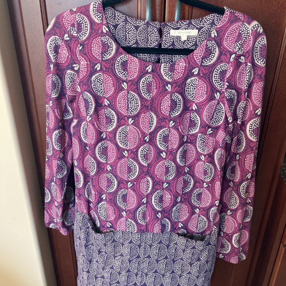 White Stuff Long-Sleeve Cotton Tunic Shirt Sz 8-10